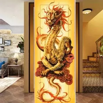 DIY 5D Алмазный Рисунок Мультфильм Мечта Дракон Цветок Алмазный Рисунок Вышивка Набор Распродажа Украшения Дома Ручной Работы Подарки Full Round 20x40CM