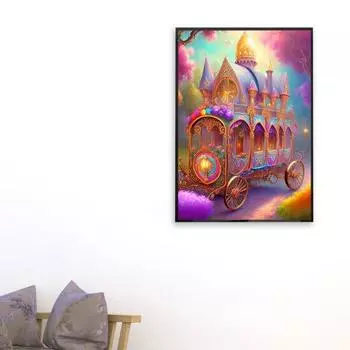 DIY 5D Diamond Art Kit Книжный шкаф Комод Узор Повышение креативности Уменьшение стресса Развивайте терпение Вышивка Мозаика Вышивка крестиком Украшение дома A