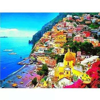 DIY 5D квадратная Алмазная картина пейзажная вышивка крестиком домашний декор 20*30 cm