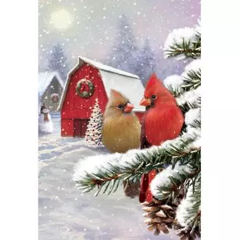 DIY 5D Мозаика Ручная Алмазная Картина Вышивка Крестом Алмазная Вышивка Зима Рождество Птица Вода Алмаз Искусство Full Round 20X30CM