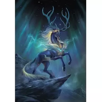 DIY 5D Мозаика Ручная Алмазная Картина Вышивка Крестом Алмазная Вышивка Иллюстрация Олень Алмазная Художественная Живопись Full Round 20X30CM