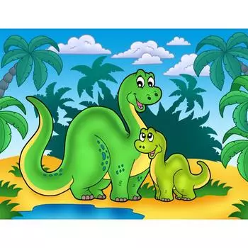 DIY 5D Полная Алмазная картина Вышивка крестиком Мультфильм Мозаика Алмазная вышивка 20X30CM