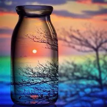 DIY 5D Полная Алмазная картина Вышивка крестиком Картина бутылка Алмазная вышивка Рукоделие 30X30CM