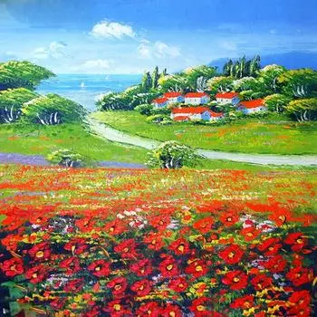 DIY 5D Полная Алмазная Картина Вышивка Крестом Цветок Море Мозаика Алмазная Вышивка Рукоделие 30X30CM