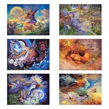 Diy 5d полная алмазная живопись мультфильм вышивка квадратная круглая дрель бабочка Спящая Красавица мозаика вышивка крестиком искусство подарок для хобби Full Round 20x30CM