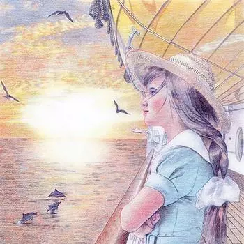 DIY 5D полная алмазная живопись вышивка крестом девушка на корабле мозаика Алмазная вышивка рукоделие 30X30CM