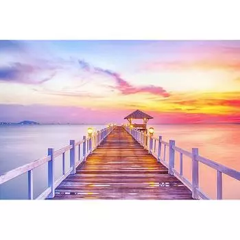 DIY 5D полная алмазная живопись вышивка крестом ночной мост пейзаж Мозаика Алмазная вышивка 20X30CM