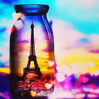 DIY 5D Полный Алмазная картина Вышивка крестом Бутылка Башня Алмазная вышивка Выкройка 30X30CM