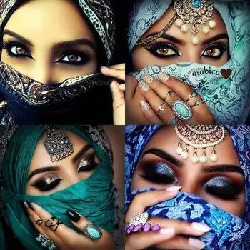 DIY 5D Полный круглый горный хрусталь Женщина Алмазная вышивка Картины Вышивка крестом Домашний декор Full Round 20x20CM