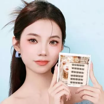 DIY Adhesive False Eyelashes Makeup False Eyelash Clusters Glue Free Fake Lashes Makeup Tool