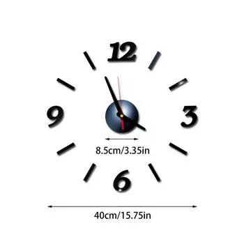 DIY акриловые бесшумные часы зеркало настенные наклейки настенные часы домашний декор