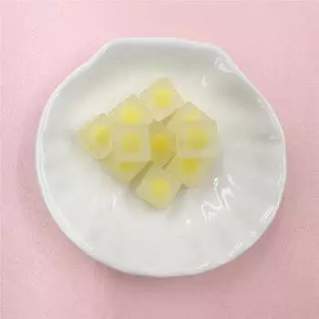 DIY акриловые квадратные свободные бусины, материалы ручной работы, 10 мм, ювелирные аксессуары, матовый браслет-цепочка для мобильного телефона, 10 шт., модные бусины жёлтый