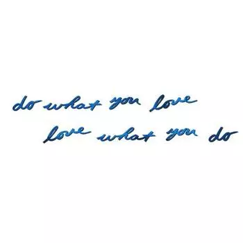 DIY акриловые наклейки на настенное зеркало «делай то, что любишь» синий