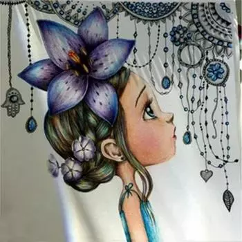 Diy Алмазная картина 5d Мультфильм Девушка Алмазная картина Вышивка крестиком Аниме Девушка Рождественские украшения для дома 30X30CM