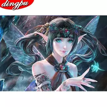 DIY Алмазная картина 5D Полный дрель Круглая алмазная вышивка Домашнее украшение Алмазное искусство 20X30CM