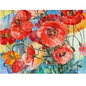 DIY Алмазная картина Цветочный узор Алмазная вышивка Художественная картина Вышивка крестом Мозаика Домашний декор 20X30CM