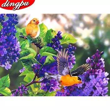 DIY Алмазная картина Птица Мозаика Украшение дома Алмазная художественная вышивка Животное 20X30CM