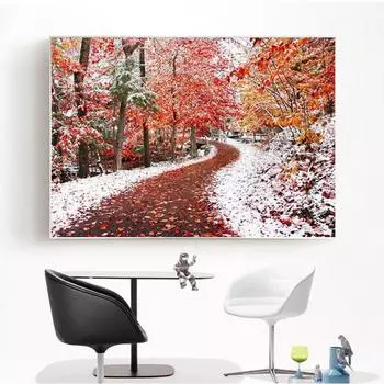 Diy Алмазная картина Смола Круглый Полный Алмазная вышивка Мозаика Картина 5d Вышивка крестом 20X30CM