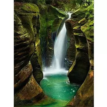 DIY Алмазная картина Стена Искусство Вышивка крестиком Картина 5d Вышивка 20X30CM