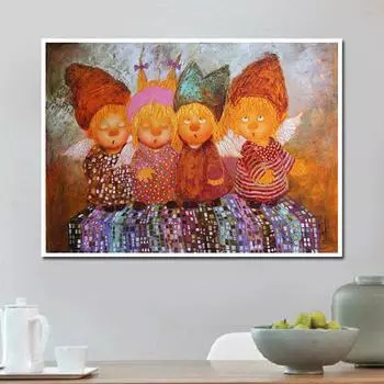 DIY Алмазная картина Вышивка Крестом Горный хрусталь Мозаика Картина Полная круглая Алмазная картина 20X30CM