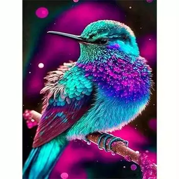 Diy Алмазная картина животное птица полная круглая алмазная вышивка крестиком картина из страз ручной работы настенное искусство домашний декор 30x40 см 30x40cm NO Frame
