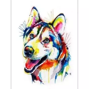 Diy Алмазная картина Золотой ретривер Собака Вышивка крестом Кристалл Алмазная мозаика Рукоделие 20X30CM