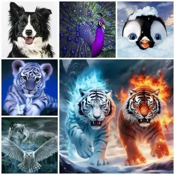 DIY Алмазная картина Zoon Набор для вышивки крестом Мозаичное искусство Алмазная картина Полный круг Алмазное украшение для дома Round 30x30cm