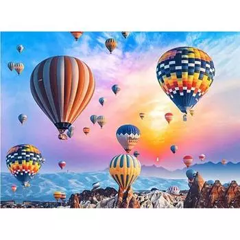 Diy Алмазная красочная мозаика с воздушным шаром, вышивка крестом, полная круглая алмазная живопись для взрослых, Handicrat Full Round 20x30CM