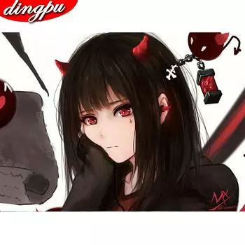 DIY Алмазная вышивка 5D Полная круглая алмазная картина Ручная работа Домашний декор Подарок 20X30CM красный