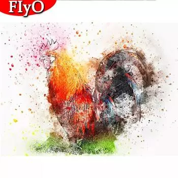 DIY Алмазная вышивка картина животных Алмазная вышивка крестиком курица фотографии стразами мозаика ремесла Full Round (20X30CM)