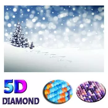 Diy Алмазная вышивка Пейзаж 5D Алмазная мозаика Картина Современная картина Вышивка крестом 20X30CM