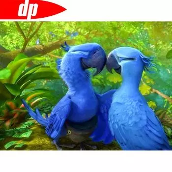 DIY Алмазная вышивка Полный дисплей Животное Алмазная картина Попугай Стразы Картины Алмазное искусство 20X30CM