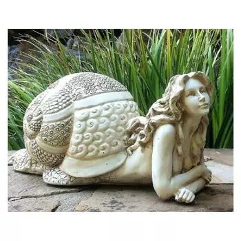 Diy Алмазная вышивка Улитка Девушка Статуя 5D Вышивка крестом Алмазная картина Стразы 20X30CM