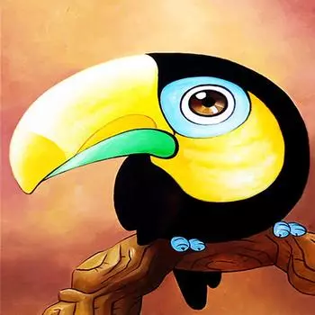 DIY Алмазная вышивка Животное Птица Полный Круглый Алмазная картина Вышивка крестом 30x30CM