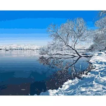 DIY Алмазная вышивка Зимняя живописная алмазная картина Пейзаж Вышивка крестом 20X30CM