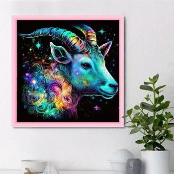 DIY алмазная живопись фигурная антилопа набор для вышивки крестом мозаика искусство алмазная живопись полный круг/квадратный алмаз украшение дома Round 25x25cm