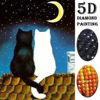 DIY алмазная живопись кошка Anmial полная дрель наборы для вышивки крестом со стразами ручная вышивка ремесла 20X30CM