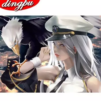 DIY Алмазная живопись Лошадь Алмазная вышивка Животные Картины Стразы Алмазная мозаика Вышивка крестом Домашний декор 20X30CM