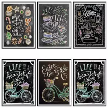 DIY алмазная живопись мультфильм велосипедный узор Алмазная вышивка набор крестиков Алмазная мозаика пейзаж украшение дома 25X30cm