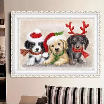 DIY алмазная живопись мультфильм животные набор для вышивки крестом мозаика искусство алмазная живопись полный круг/квадратный алмаз украшение дома Round 30x40cm