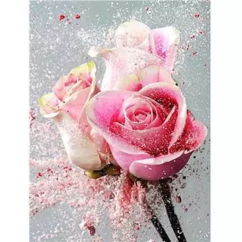 DIY Алмазная картина настенное искусство вышивка крестом цветы картина полная дрель 5d вышивка 20X30CM