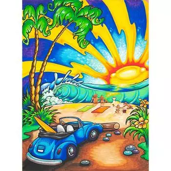 DIY алмазная живопись полная круглая дрель вышивка крестиком мозаика Алмазная вышивка горный хрусталь мозаика подарок искусство украшение дома 15x20CM