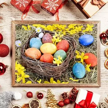 DIY алмазная живопись яйца набор для вышивки крестом мозаика искусство алмазная живопись полный круг/квадратный алмаз украшение дома Round 20x30cm