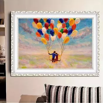 DIY алмазная живопись воздушный шар набор для вышивки крестом мозаика искусство алмазная живопись полный круг/квадратный алмаз украшение дома Round 30x40cm