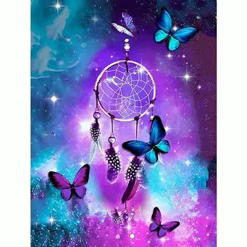 DIY алмазная живопись животное бабочка полная круглая мозаика Алмазная вышивка крестиком для домашнего декора подарок 30x40 см/12x16 дюймов 30x40cm NO Frame