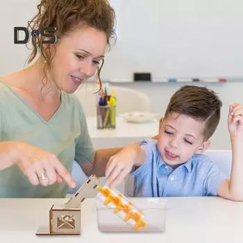 DIY Архимедов винт водоподъемник деревянный STEM научный набор для детей ручная гидравлическая инженерная модель образовательный физический эксперимент Sets