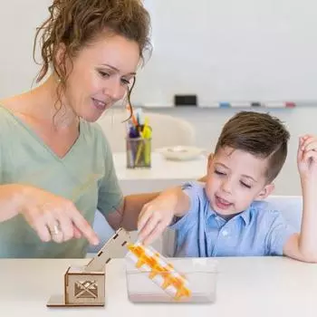 DIY Архимедов винт водоподъемник деревянный STEM научный набор для детей ручная гидравлическая инженерная модель образовательный физический эксперимент Sets
