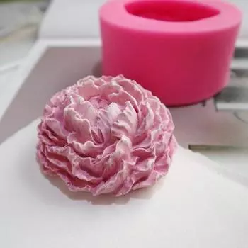 DIY ароматерапия гипсовая форма для цветов пиона 3D цветок гибискуса автомобильный диффузор каменный цветок мыло свеча силиконовая форма