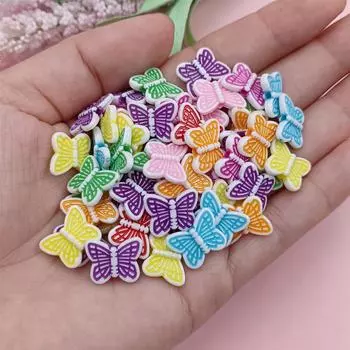 DIY аксессуары DIY материалы ручной работы для сережек Тыквенные ожерелья Ювелирные изделия Маркировка Акриловые бусины Бабочка 100 шт./пакет Cylinder-7mm