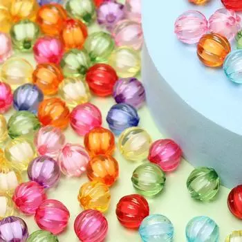 DIY аксессуары для изготовления ювелирных изделий сэндвич свободные бусины кулон акриловый арбуз ожерелье браслет ремесла 8/10 мм 400 шт./200 шт. 8mm/400pcs разноцветный